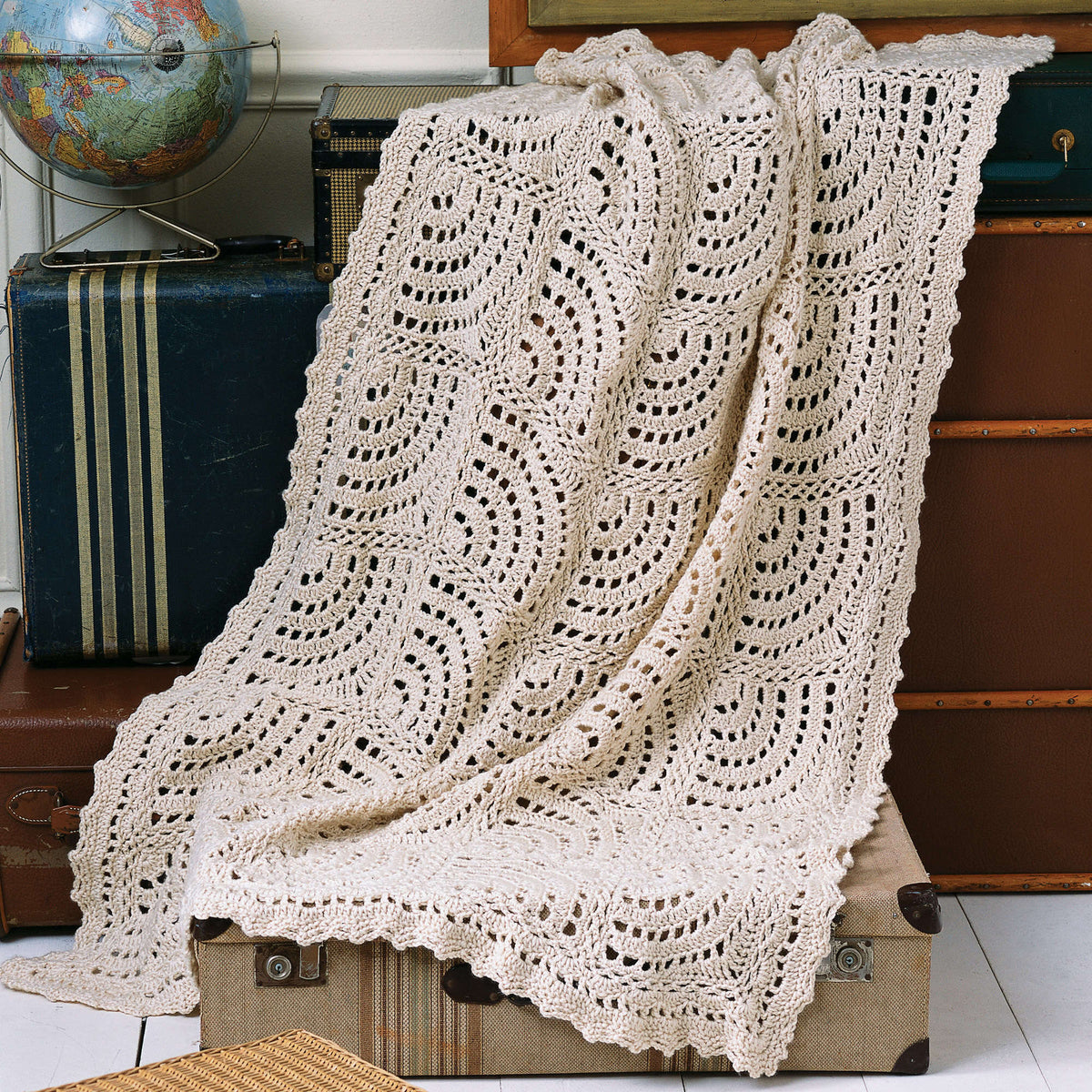 Crochet Throw made in Red Heart Soft Yarn