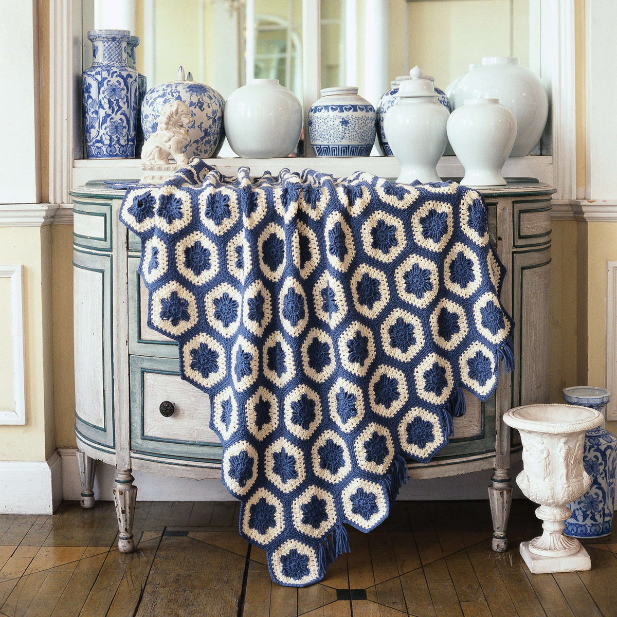 Crochet Throw made in Red Heart Super Saver Yarn