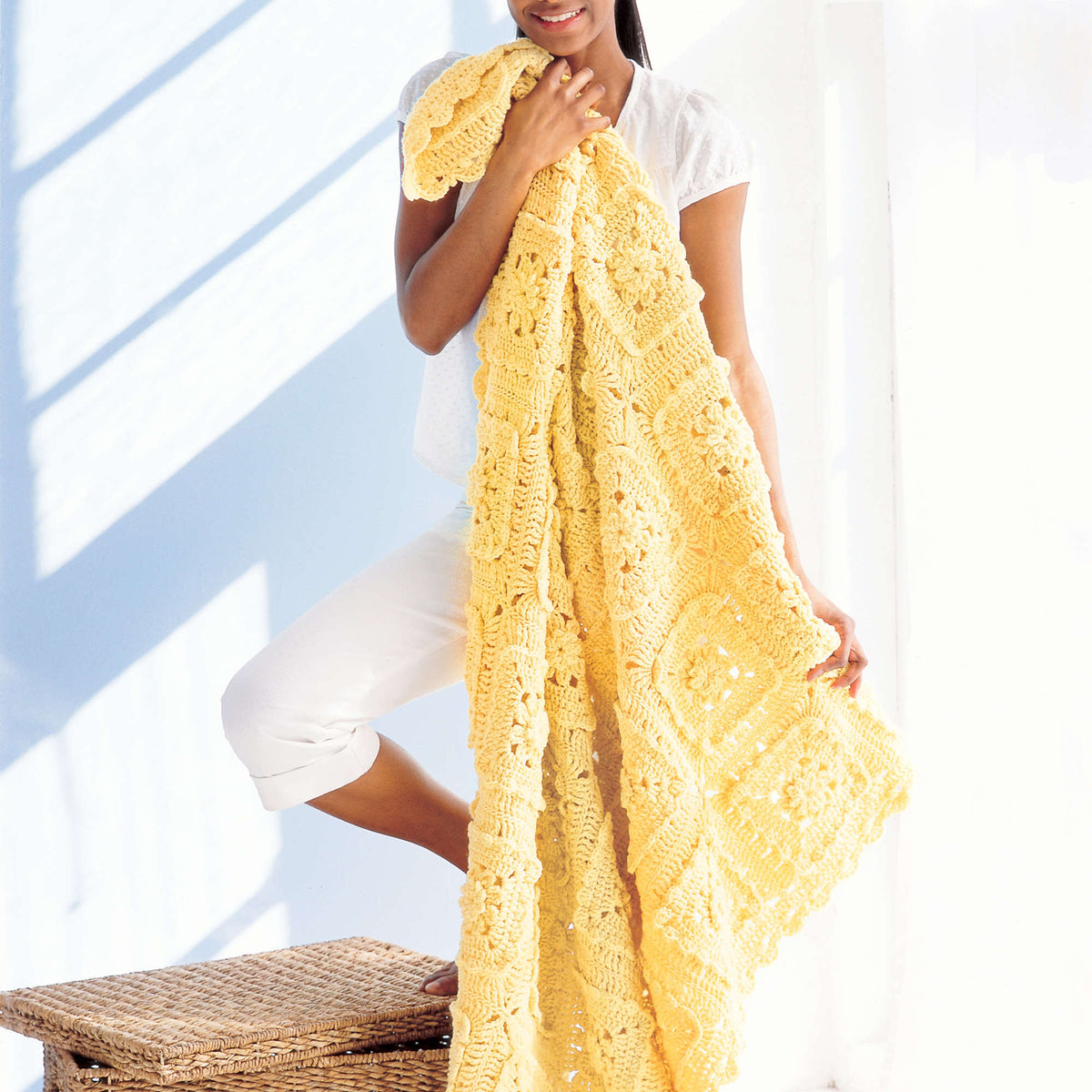 Crochet Blanket made in Red Heart Super Saver Yarn