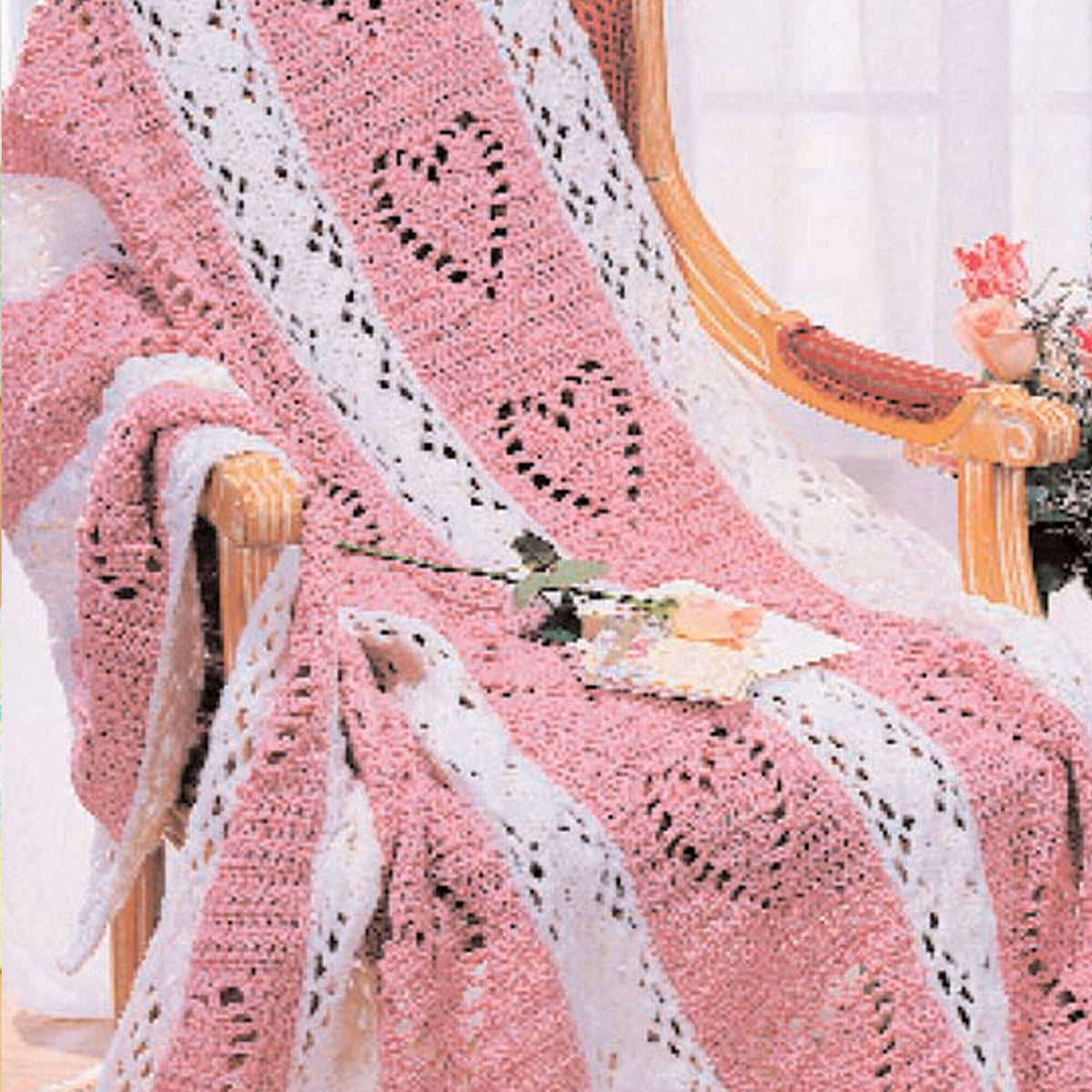 Crochet Diamonds made in Red Heart Comfort Yarn