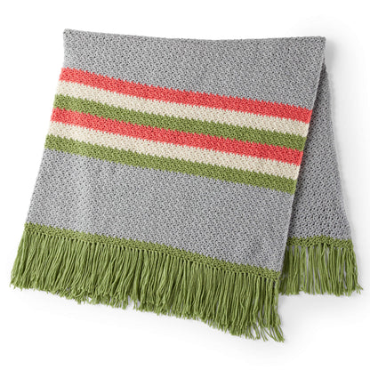 Red Heart Team Colors Crochet Blanket Single Size