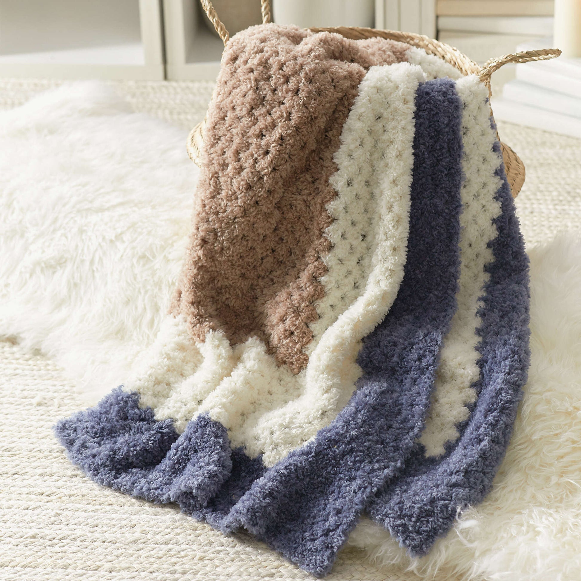 Free Red Heart Crochet Hygge At Home Throw Pattern