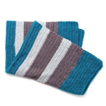 Red Heart Crochet Hygge Stripe Throw Single Size