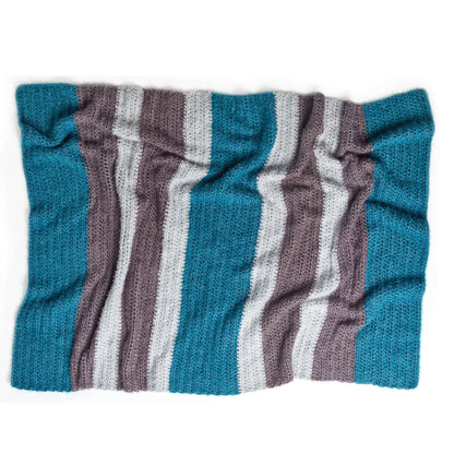 Red Heart Crochet Hygge Stripe Throw Single Size