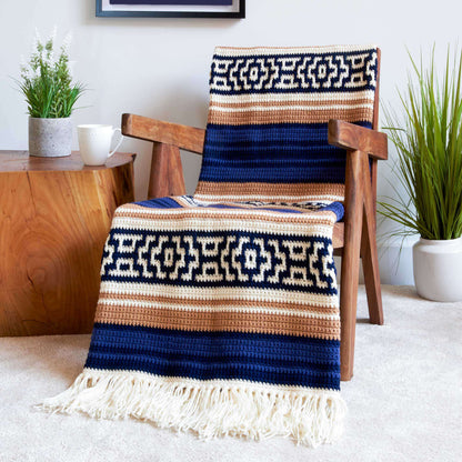 Red Heart Catch a Wave Crochet Blanket Crochet Blanket made in Red Heart Super Saver yarn