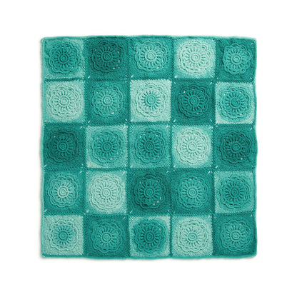 Red Heart Crochet Floral Beauty Throw Single Size