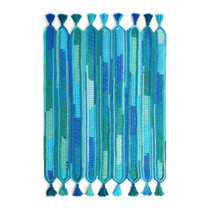 Red Heart Go Panels Go Crochet Blanket Peacock