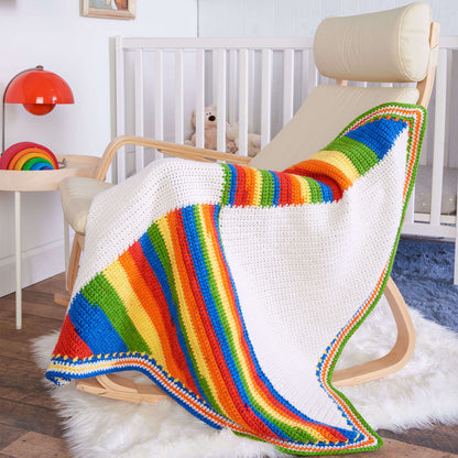 Red Heart Jamie's Round We Go Crochet Blanket Red Heart Super Saver O'Go