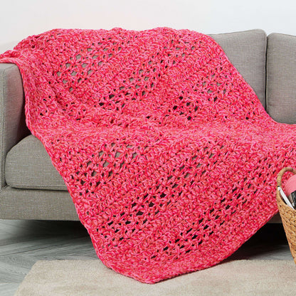 Red Heart Weekend Speedy Crochet Throw Version 1