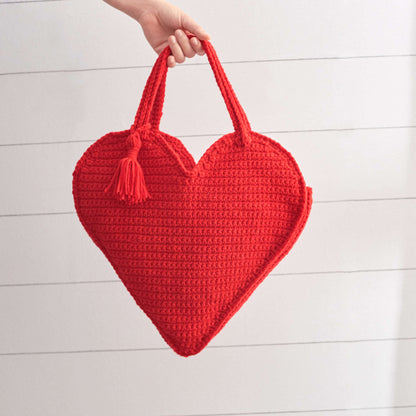 Red Heart Heart Tote Bag Crochet Red Heart Heart Tote Bag Crochet