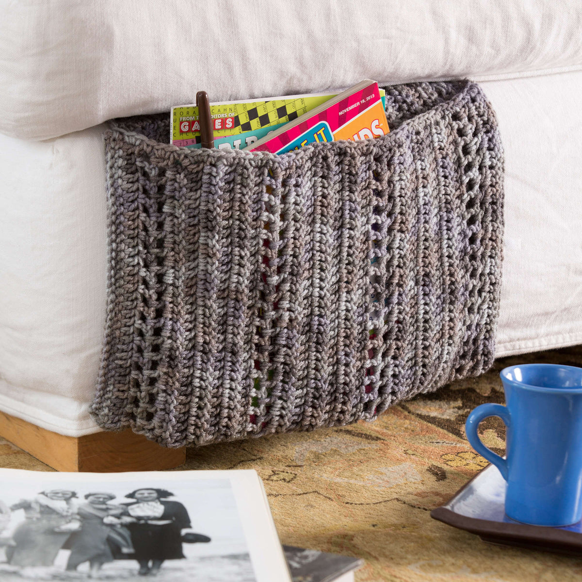 Crochet Pouch made in Red Heart Super Saver Yarn