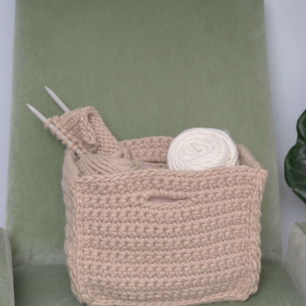 Crochet Basket made in Red Heart An Italian Story Ora Yarn