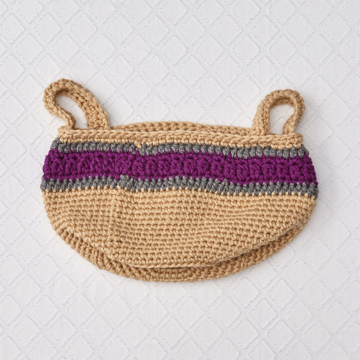 Crochet Basket made in Red Heart Super Saver Chunky Yarn