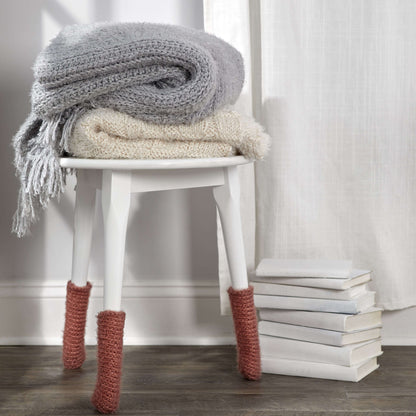 Red Heart Crochet Stool Leg Cozies Crochet Cozy made in Red Heart Hygge Yarn