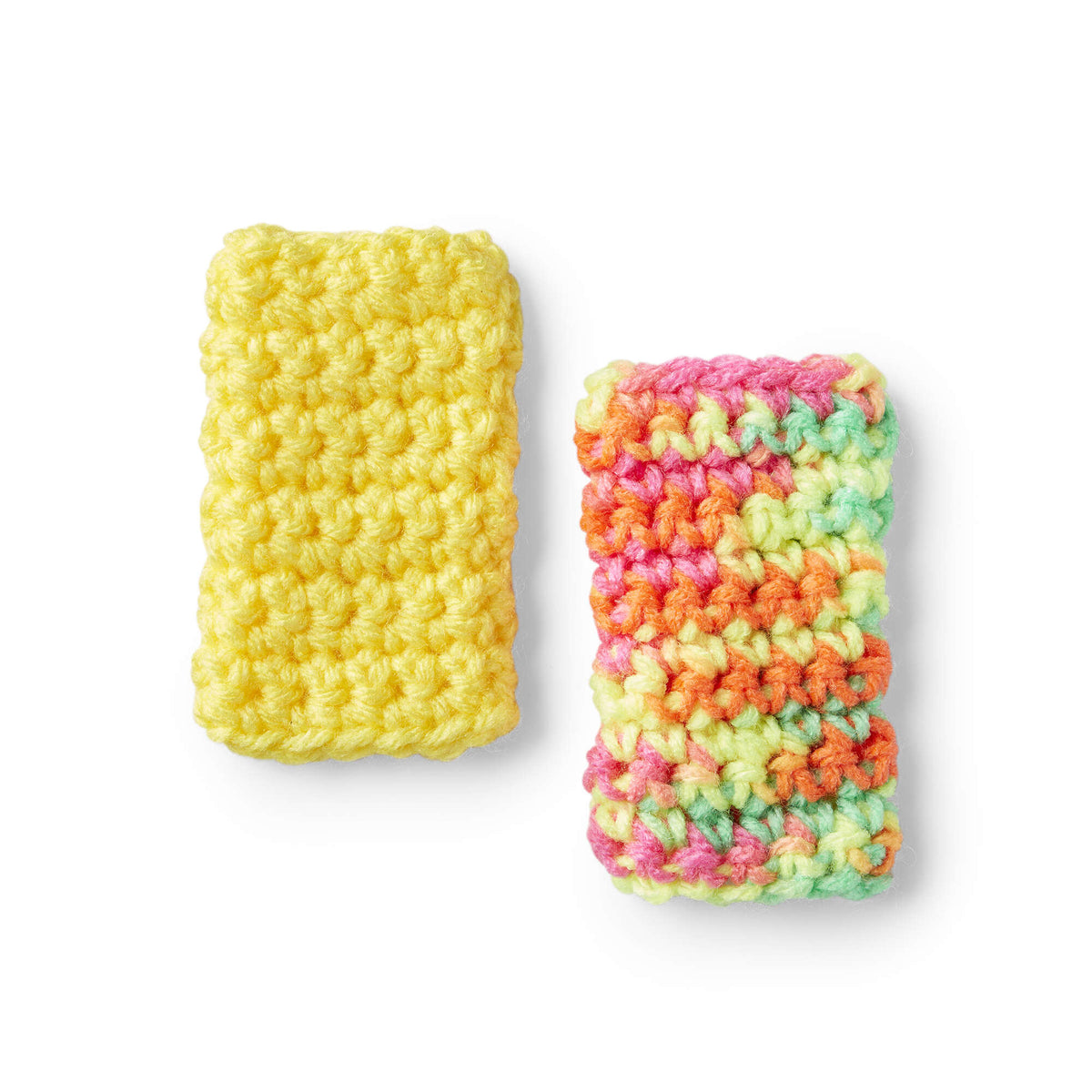 Crochet Pop Cozy made in Red Heart Super Saver Yarn