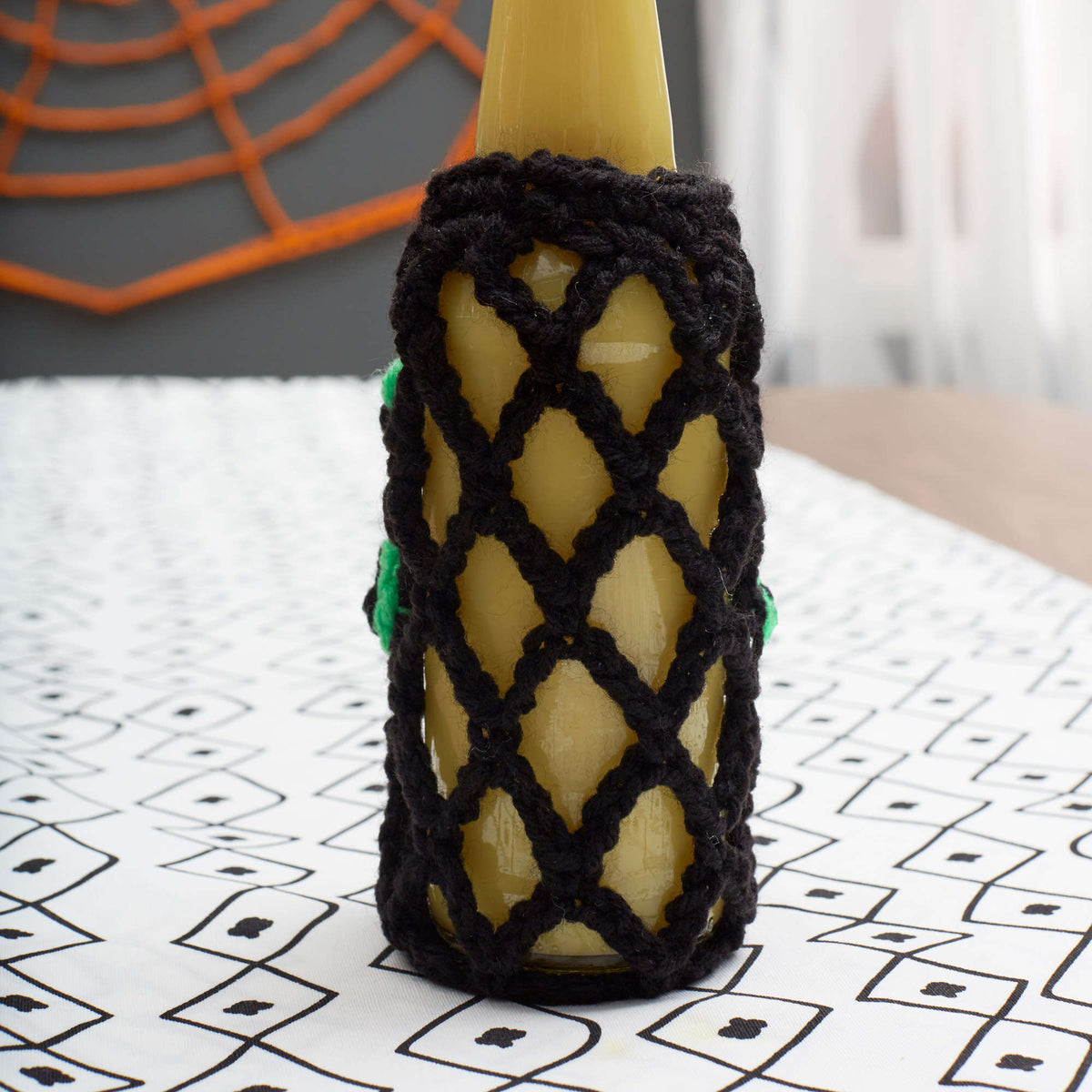 Crochet Cozy made in Red Heart Super Saver Yarn