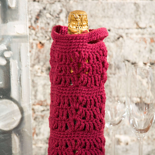 Red Heart Dottie Bottle Cozy Crochet