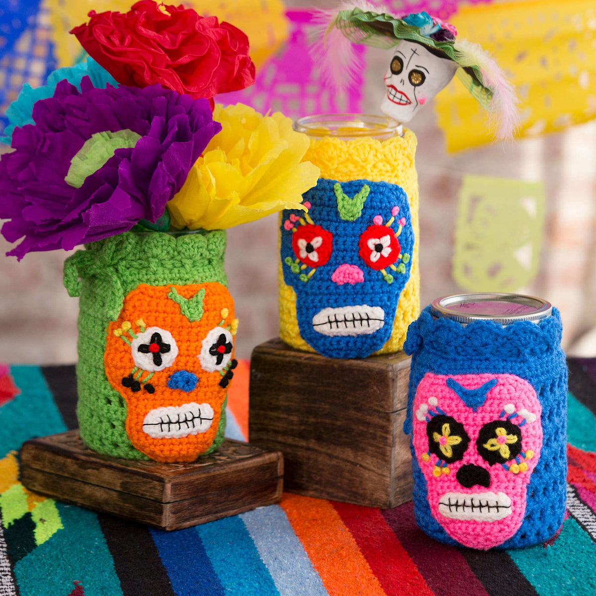 Crochet Cozy made in Red Heart Super Saver Yarn