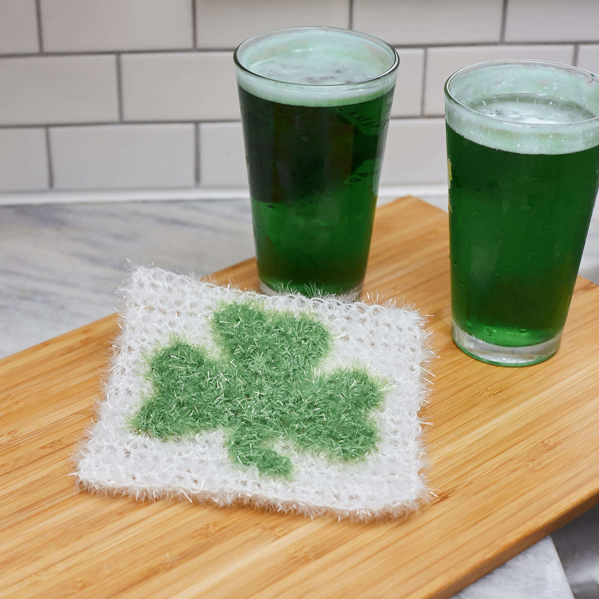 Crochet Scrubby made in Red Heart Scrubby Sparkle Yarn