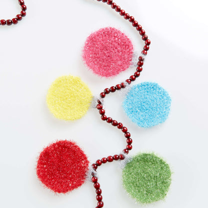 Red Heart Crochet Christmas Tree Ornament Scrubbies Crochet Scrubby made in Red Heart Scrubby Sparkle Yarn