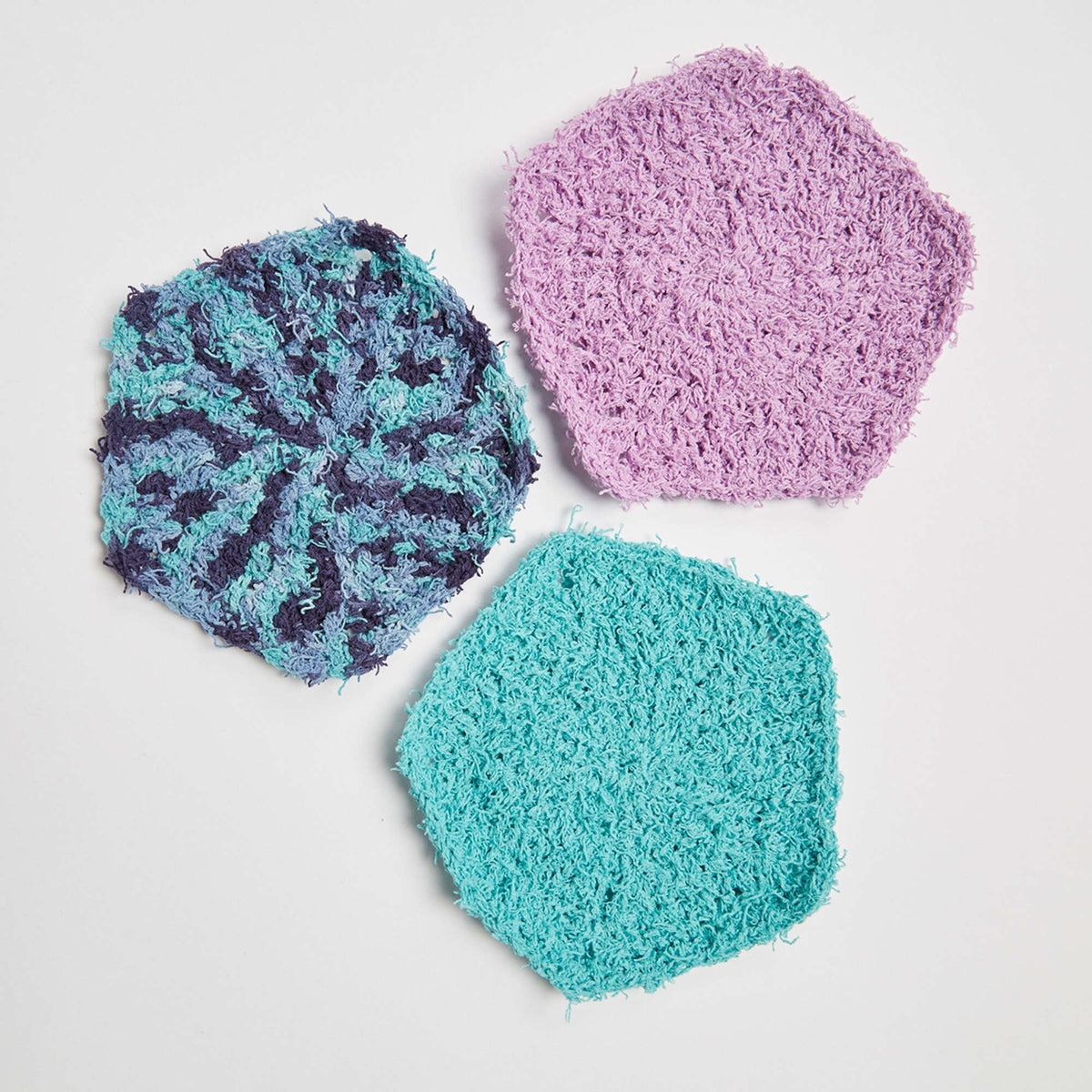 Crochet Dishcloth made in Red Heart Scrubby Cotton Yarn