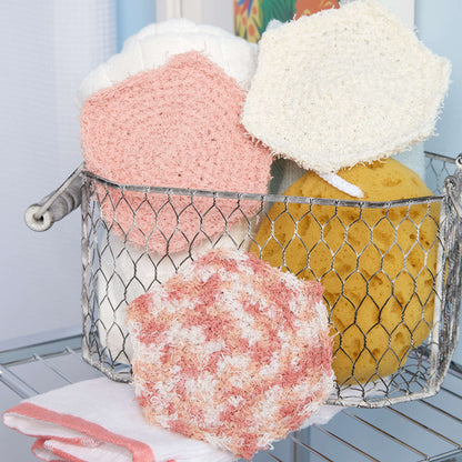 Red Heart Crochet Hexagon Scrubby Crochet Scrubby made in Red Heart Scrubby Cotton Yarn