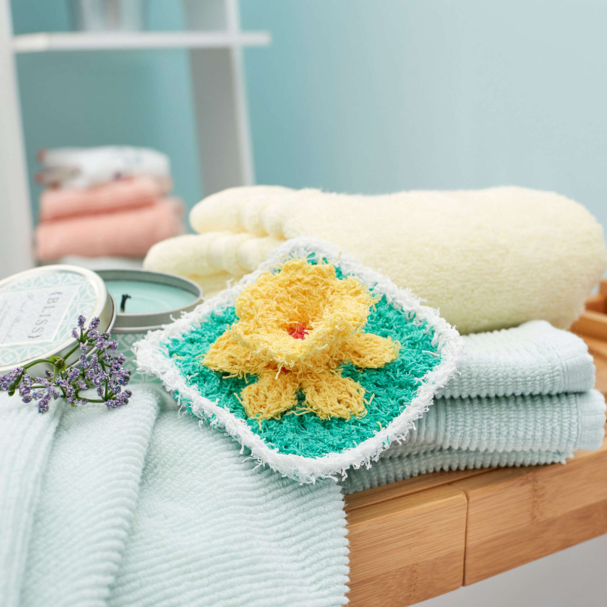 Crochet Scrubby made in Red Heart Scrubby Yarn