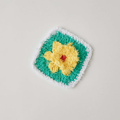 Red Heart Daffodil Cotton Scrubby Crochet Red Heart Daffodil Cotton Scrubby Pattern Tutorial Image