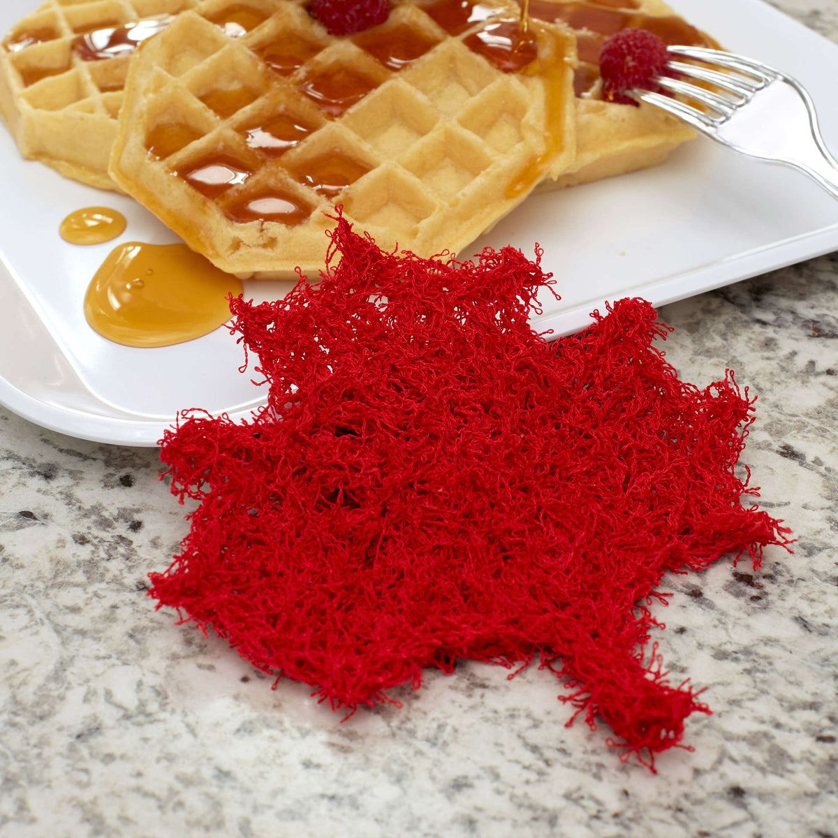 Crochet Scrubby made in Red Heart Scrubby Yarn