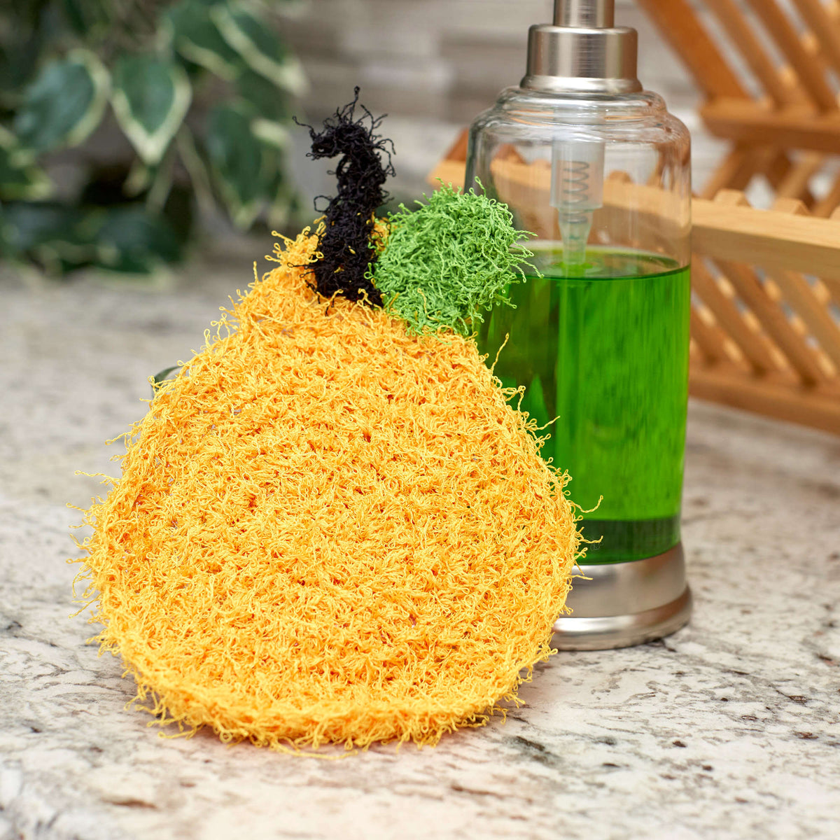 Crochet Scrubby made in Red Heart Scrubby Yarn