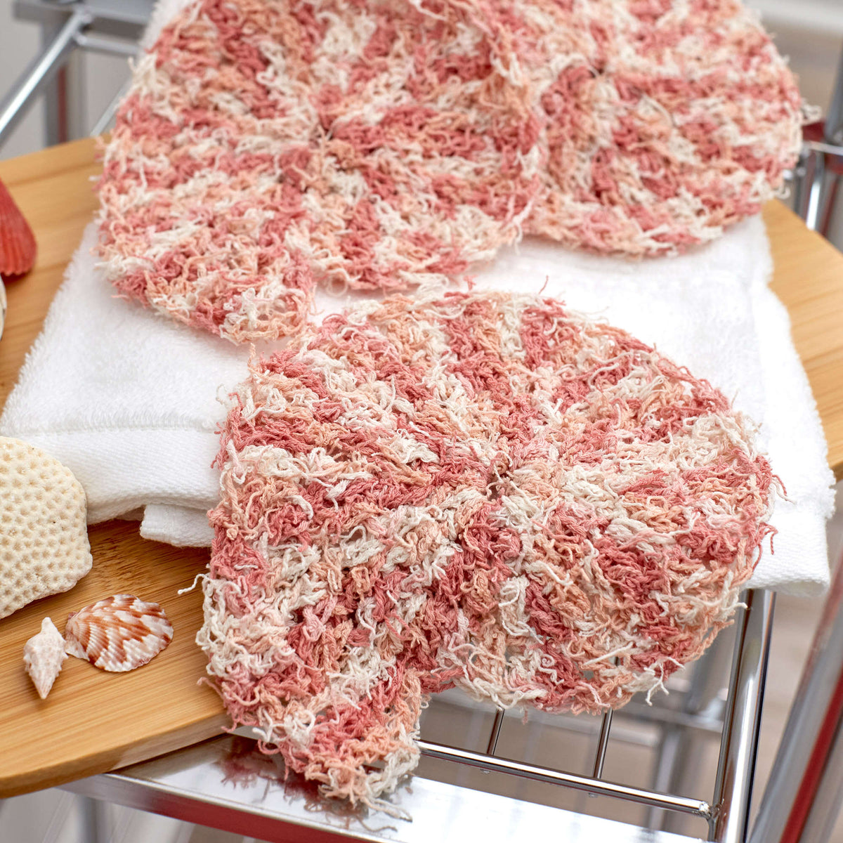 Crochet Scrubby made in Red Heart Scrubby Cotton Yarn