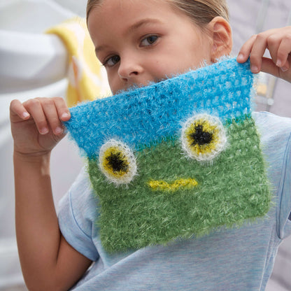 Red Heart Crochet Shiny Scrubby Monster Crochet Scrubby made in Red Heart Scrubby Sparkle Yarn