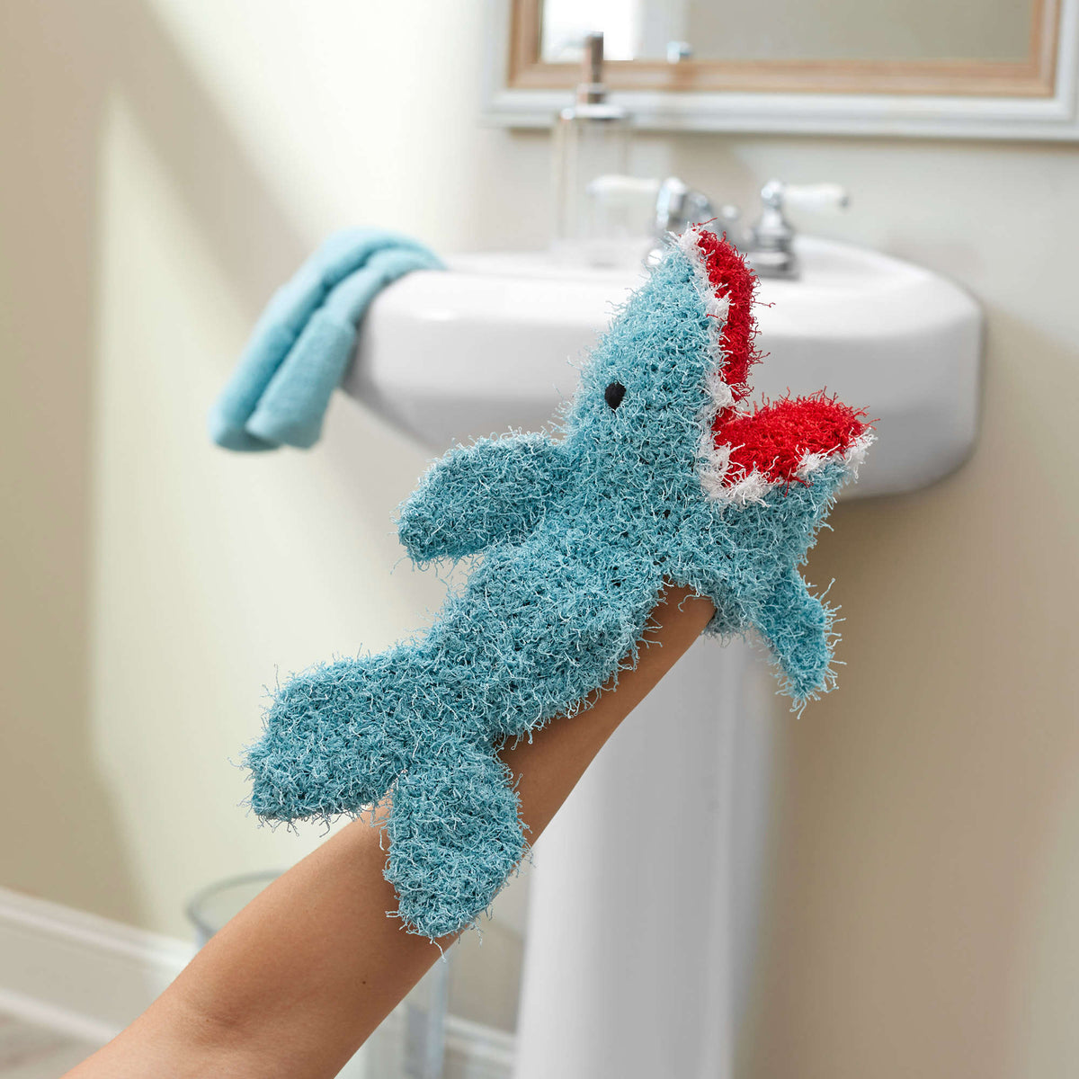 Crochet Scrubby made in Red Heart Scrubby Yarn