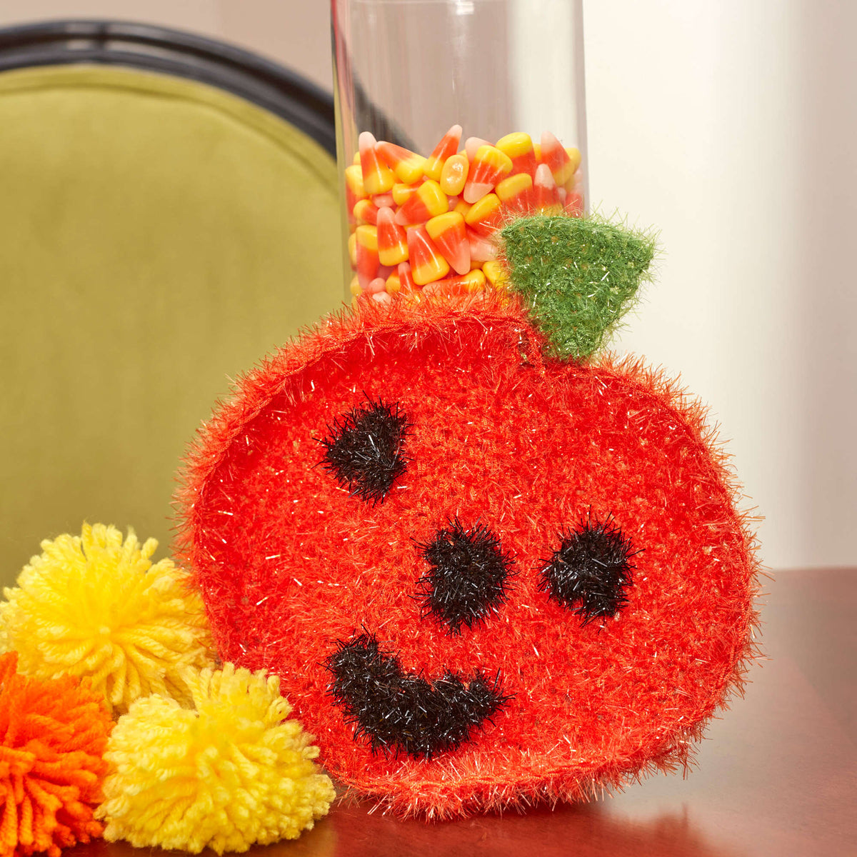 Crochet Scrubby made in Red Heart Scrubby Sparkle Yarn