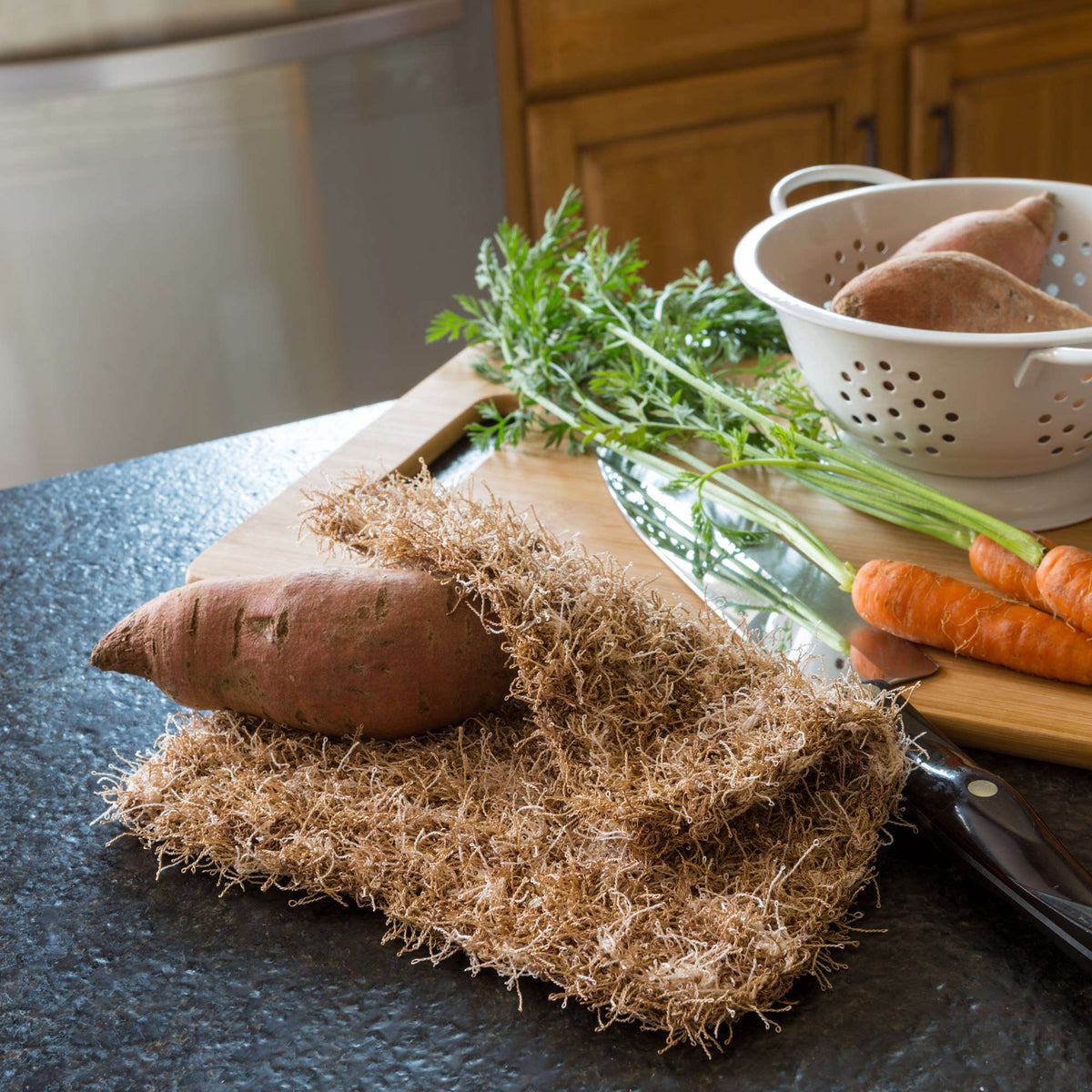 Crochet Scrubby made in Red Heart Scrubby Yarn