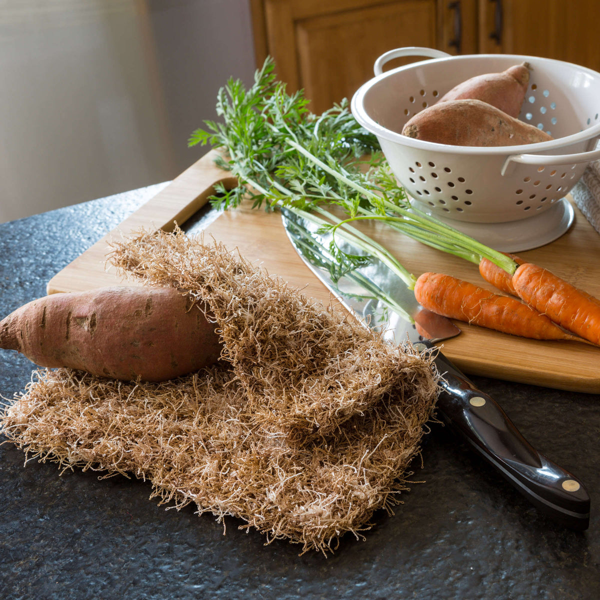 Crochet Scrubby made in Red Heart Scrubby Yarn