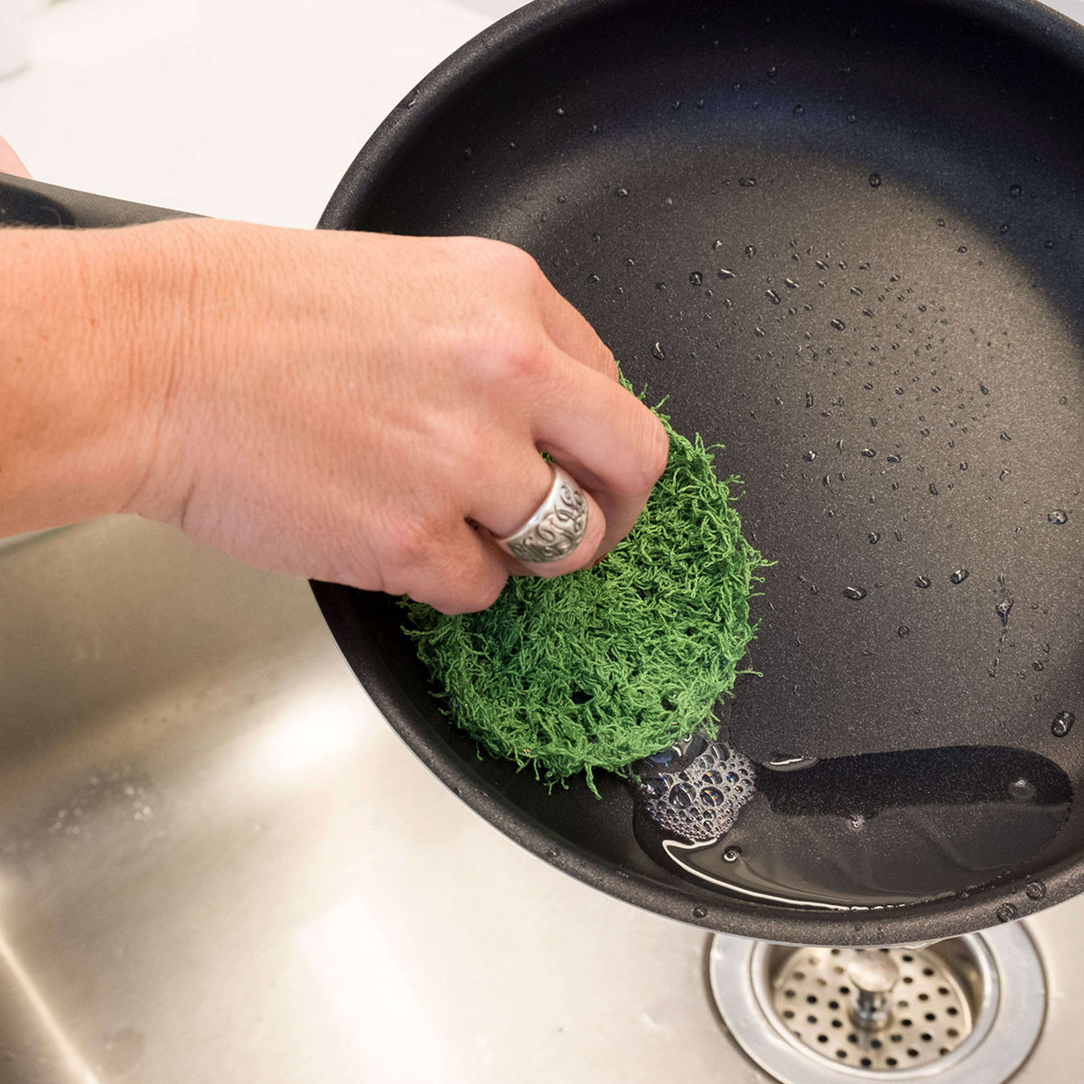 Crochet Scrubby made in Red Heart Scrubby Yarn