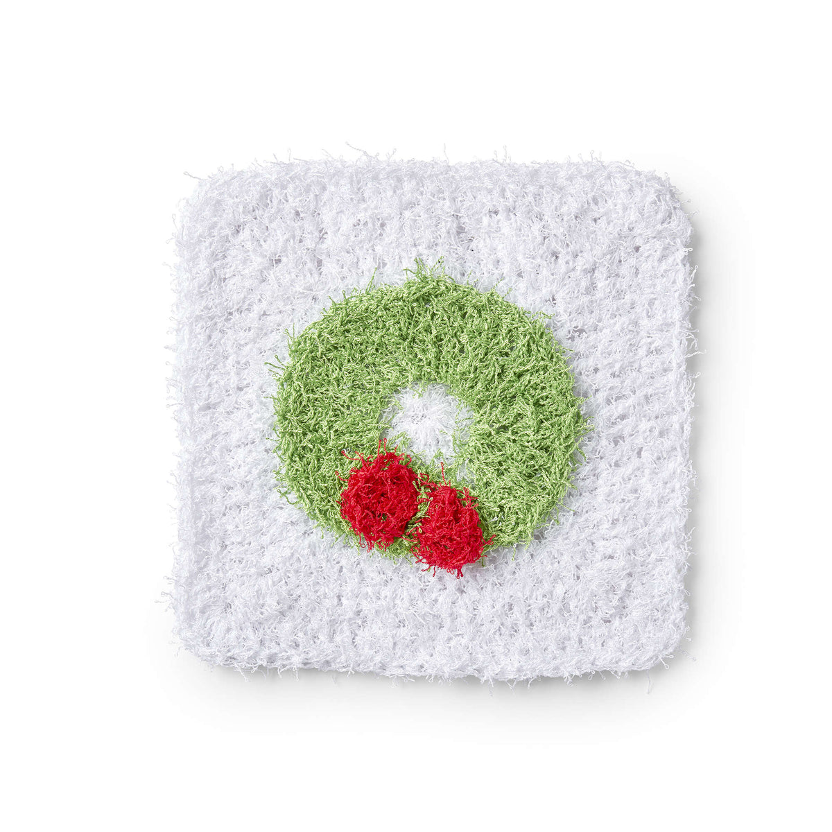 Crochet Dishcloth made in Red Heart Scrubby Yarn