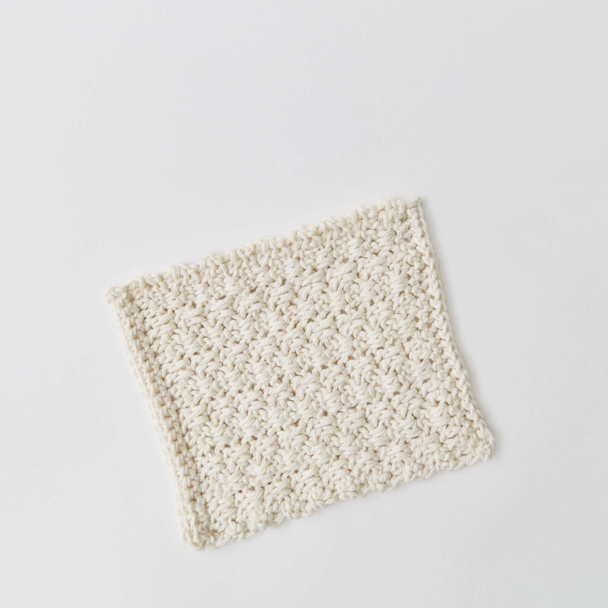 Free Red Heart Crochet Textured Blocks Dishcloth Pattern