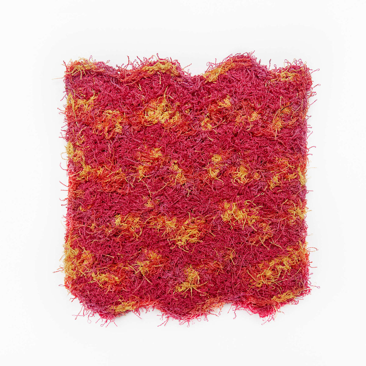 Crochet Dishcloth made in Red Heart Scrubby Yarn
