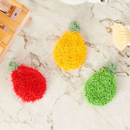 Red Heart Juicy Pear Crochet Dish Scrubby Single Size