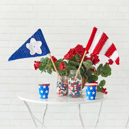 Red Heart Crochet Parade Pennants Single Size