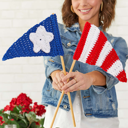 Red Heart Crochet Parade Pennants Single Size