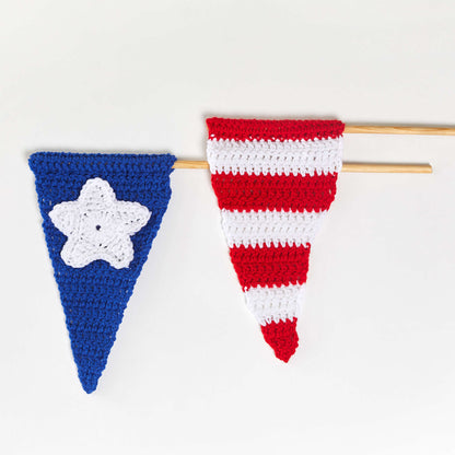 Red Heart Crochet Parade Pennants Single Size