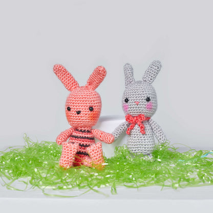 Red Heart Beatrice & Basil Crochet Bunnies Crochet Toy made in Red Heart Amigurumi Yarn