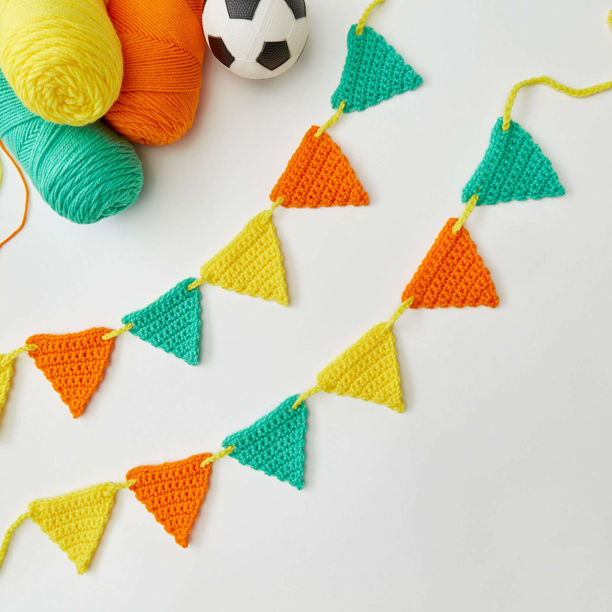 Crochet Banner made in Red Heart Super Saver Yarn