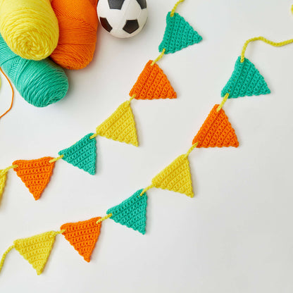 Red Heart Beginner Crochet Banner Crochet Banner made in Red Heart Super Saver Yarn