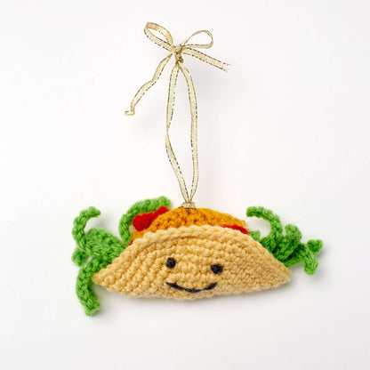 Red Heart Tasty Taco Ornament Crochet Red Heart Tasty Taco Ornament Crochet