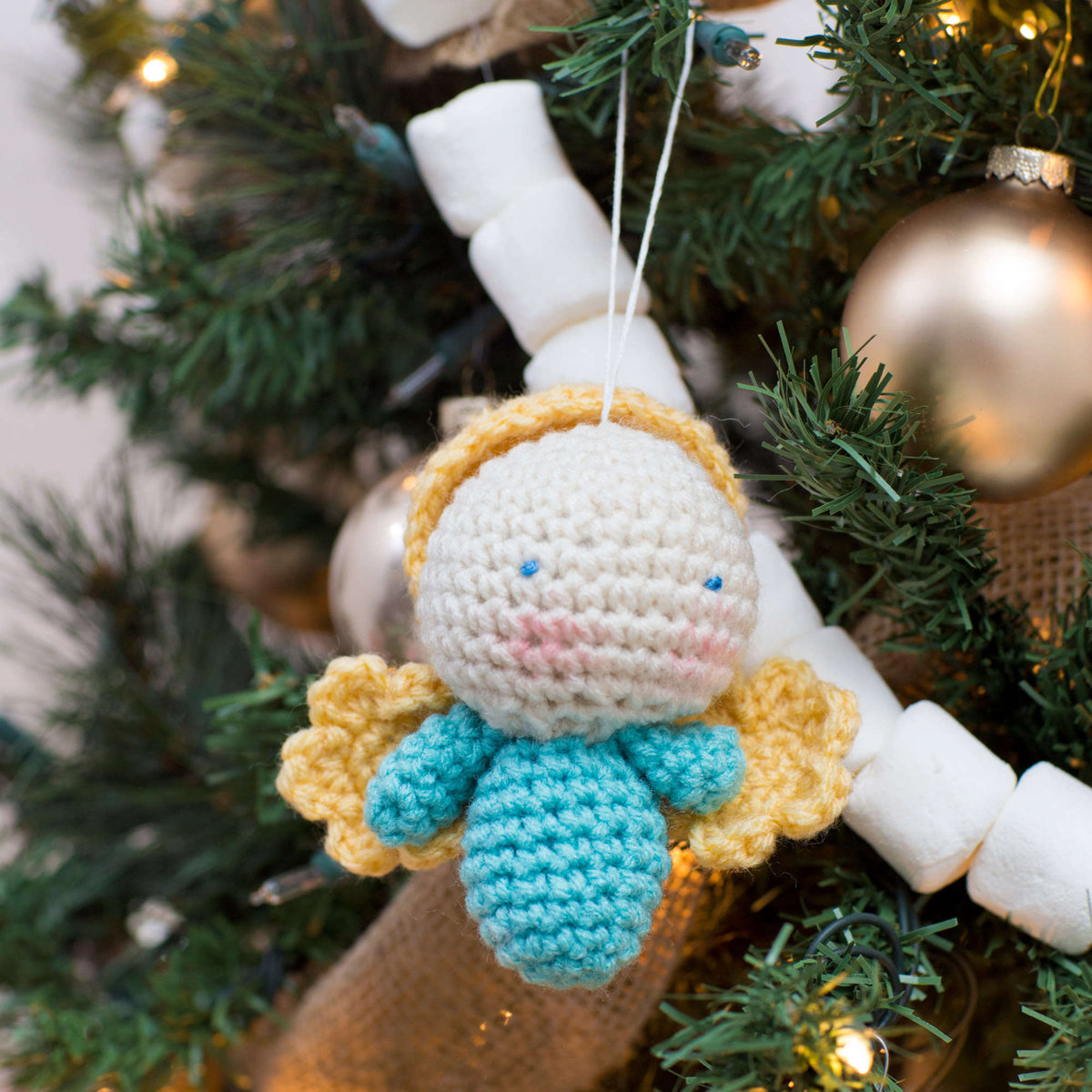 Crochet Ornaments made in Red Heart Super Saver Yarn