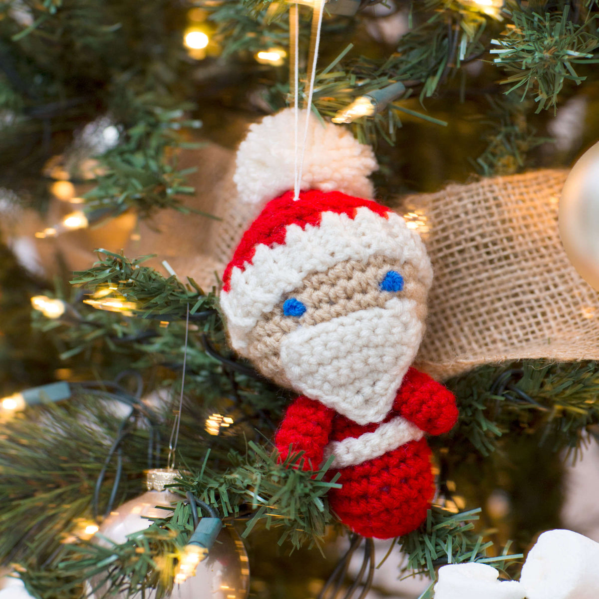 Crochet Ornaments made in Red Heart Super Saver Yarn
